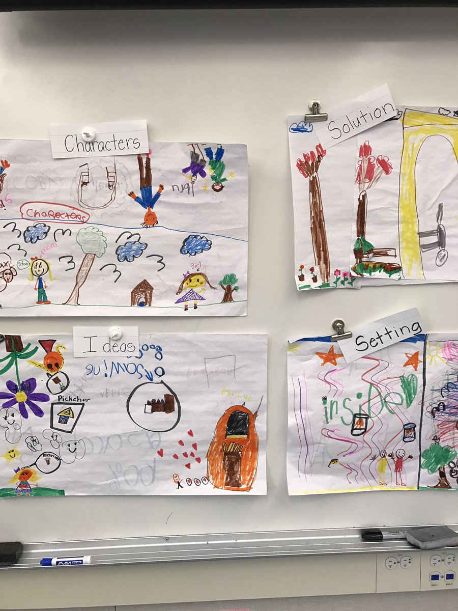 wilke1Amy's tweet photo. Working in groups.. for the first time.. to make posters depicting story elements! #rcsdchampions #k/1 https://t.co/4VUJ8nRFHq