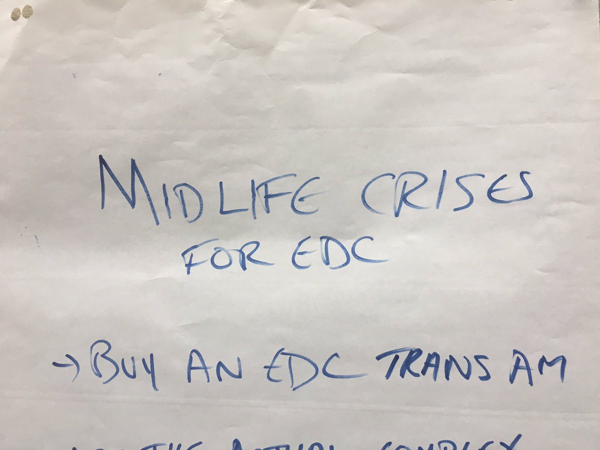 EDC2017Guelph's tweet photo. Key plenary take away - apparently Joy and Trevor @vardalek *should* have given away cars.....#EDCGuelph https://t.co/UOTtm3IkFZ