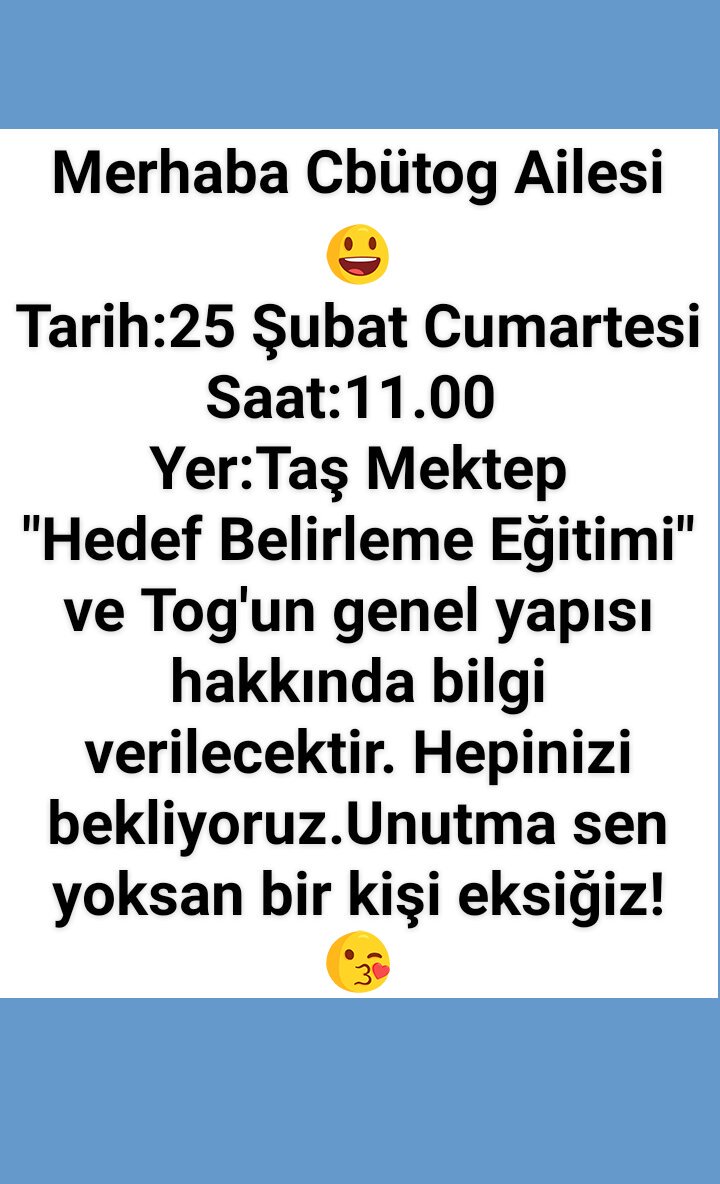 Sen Yoksan Bir Kişi Eksiğiz! Hepinizi aramızda görmek istiyoruz. 😘