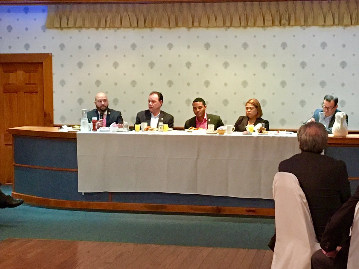Discussing Affordable Housing with my colleagues at the Bronx-Manhattan Association of Realtors legislative breakfast