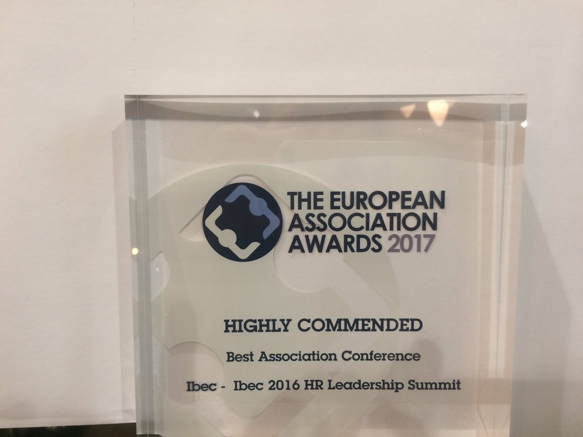 ibec_irl's tweet photo. We got a gong for European Best Association Conference! https://t.co/Ua0byxF0z8