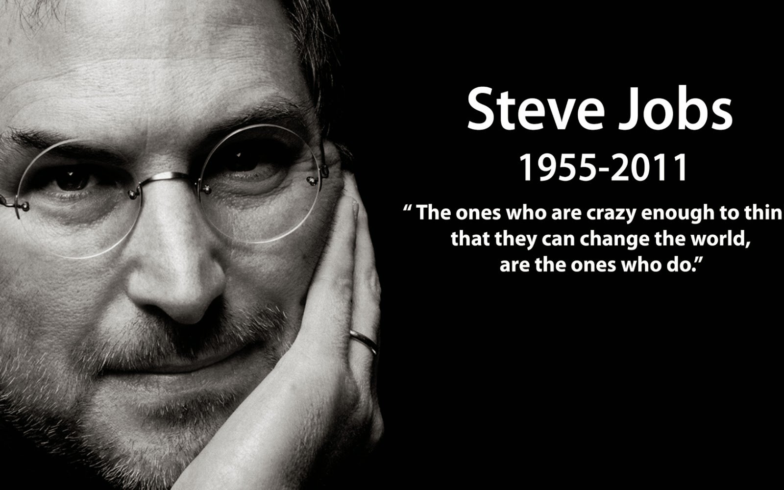 Happy Birthday Steve Jobs.
Thank you for changing the world! 