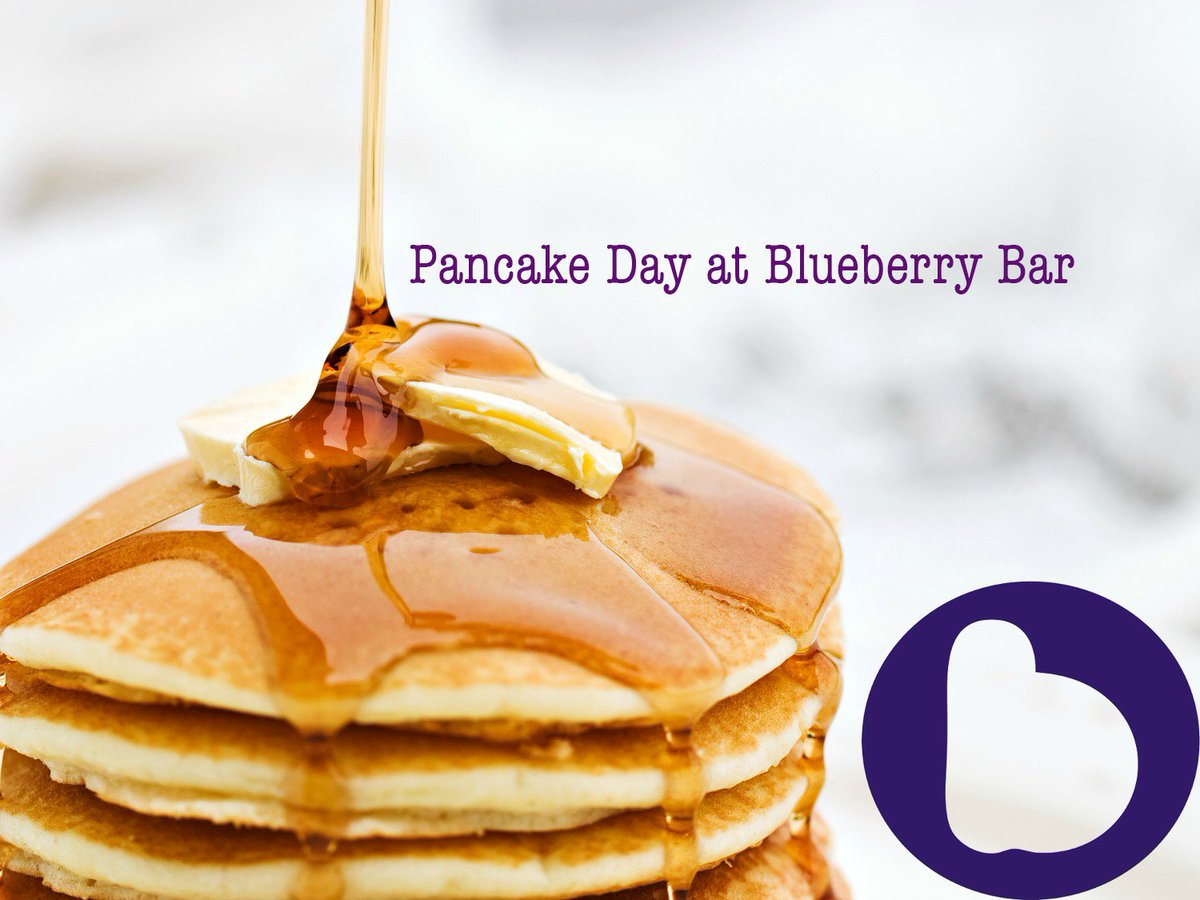 Aware of Pancake day this Tuesday?  Our pancake recipe is second to none, 3 pancakes for £5, just for you!
 #BlueberryBar #PancakeDay