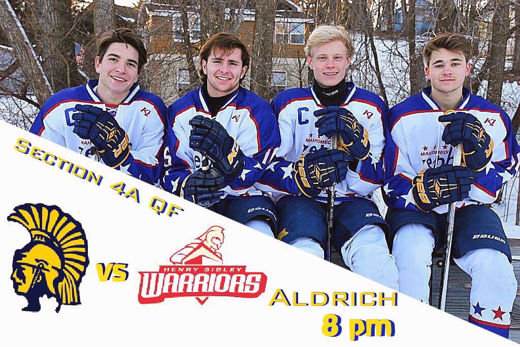 Come out and support the Zephyrs as they take on the Henry Sibley Warriors at Aldrich Arena! 8pm #playoffs #bethere