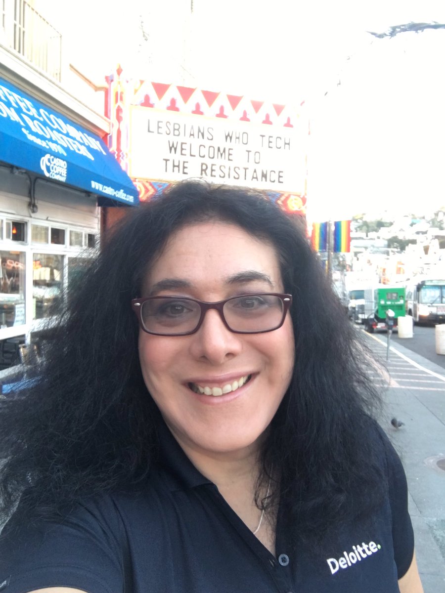 I'm Angela Orlando your guest tweeter during the Lesbians Who Tech Summit this weekend in San Francisco.  #deloitte #LWTSUMMIT