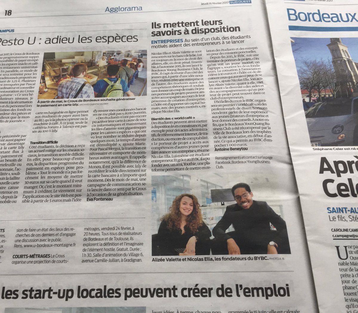 NicolasElla_'s tweet photo. #SudOuest #BYBC club d'entrepreneuriat de jeunes 💡 https://t.co/1RL7SgWd2t