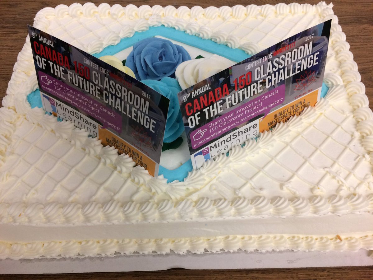 ZeliaMCT's tweet image. Getting set up to #canada150 #edtechcontest with @MindShareLearn Cake &amp;amp; wonderful company!