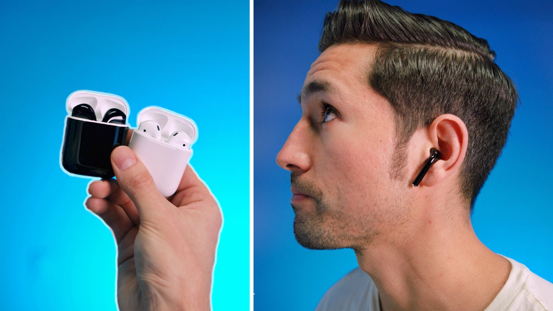 Наушники airpods в ушах