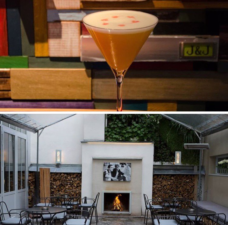 #RégisCelabe du #Jules&amp;Jim #Agavesour

Sucre de canne, Citron jaune, Blanc d’oeuf, Liqueur de pêche, #Mezcal et jamaïcan Jerk Bitter.