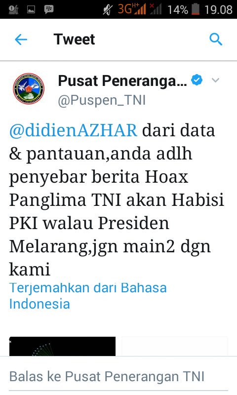 Twitter/@Puspen_TNI