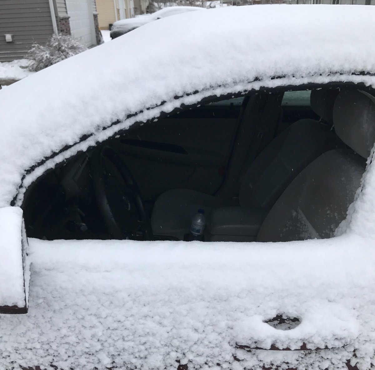 KDolbier's tweet photo. You had one job... RIP my bros car #idiot https://t.co/fmXLRqz9Fd