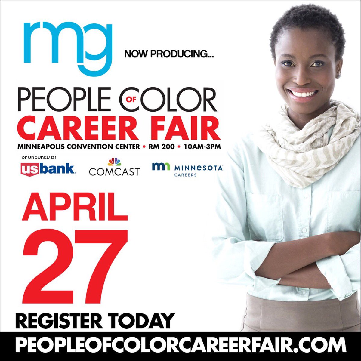 rmgcorp's tweet image. RMG #nowproducing... People Of Color Career Fair @POCCareers Thurs, April 27 peopleofcolorcareerfair.com Register today! It's FREE!