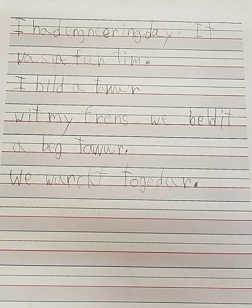 Mini_Makers's tweet photo. Does it get any better than this?! Kindergarten Engineering Day Reflection #makerspace #Mini_Makers #preschool #literacy https://t.co/KSPuMBI0q1