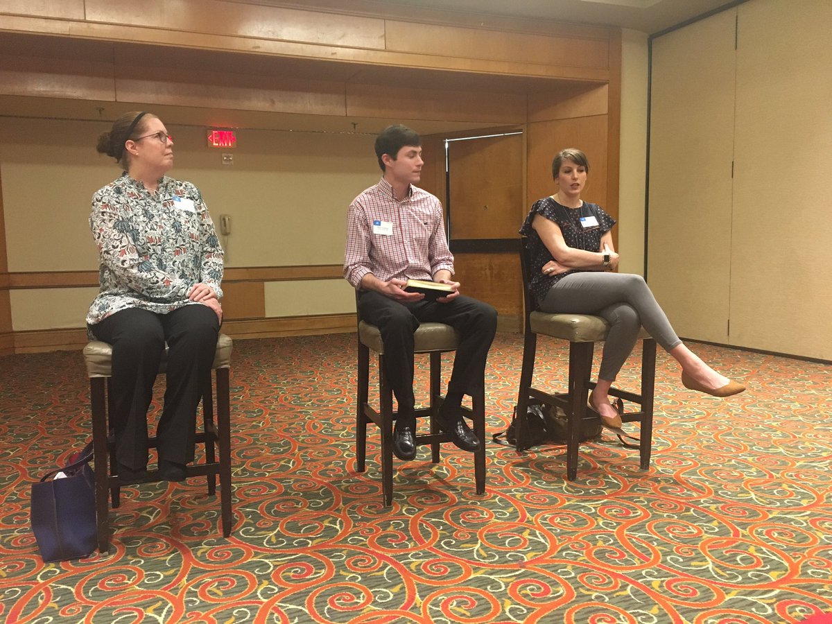 prssassu's tweet photo. Our panelists and moderator at the Sports&amp;Entertainment PR session.#RWPR17 Beth Marshall, Dillon Faulkner, Emily Murray &amp; Gary McKillips https://t.co/jOeBjlLjJB