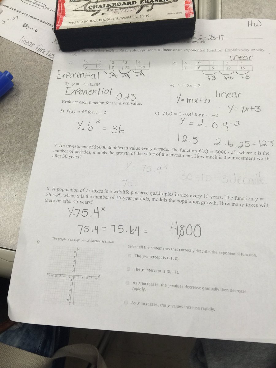 secondary612CI's tweet photo. Ss at Boca HS making sense of exponential functions before the T models strategies in #Algebra I @UPDConsulting @juliadmathgal @LHStinger1 https://t.co/DFZILitp5O