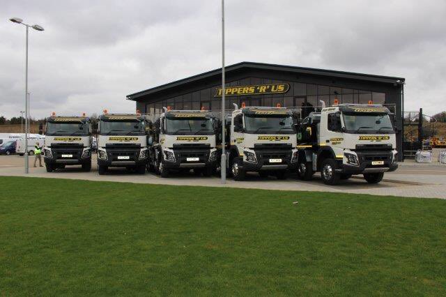 Guynicholls7's tweet photo. Another 5x new @VolvoTrucksUK tippers today #Boweld #tipperteam#recycling https://t.co/oTIOQaiiNO https://t.co/Q146o56SEe
