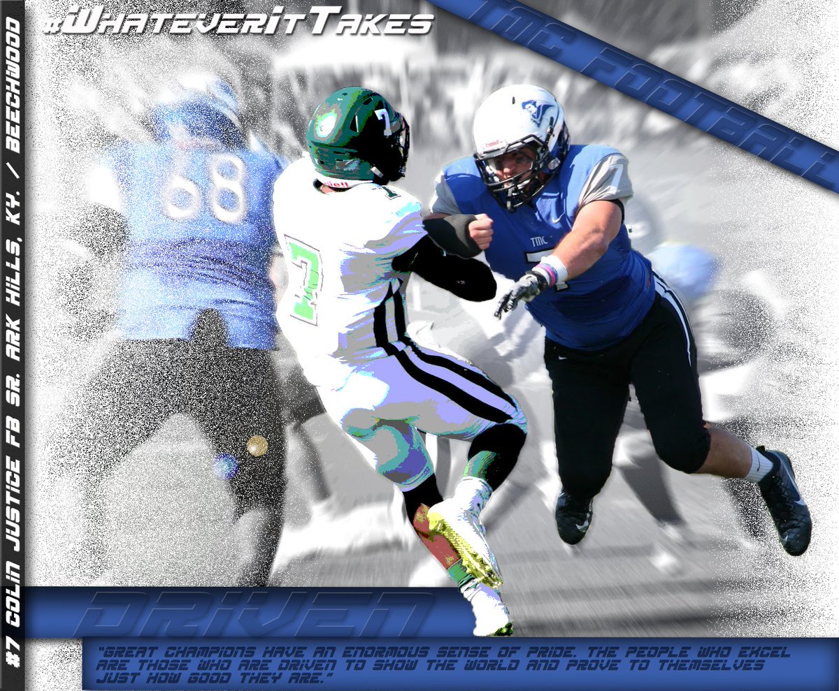 TMU_Football's tweet photo. DRIVEN: “If it were easy it would not be any fun.” #BeGreatAtTMC #WhateverItTakes https://t.co/rdOTIicIkC