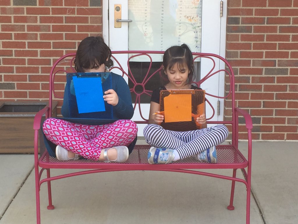 GQES Kindergarteners working hard on writing inference riddles. <a href="/write2bliterate/">Joanie Hovatter</a> @quarleswps @livehod