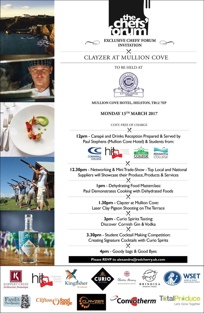 mullioncove's tweet image. We're so #exciting to be hosting the nests @thechefsforum on 13th March