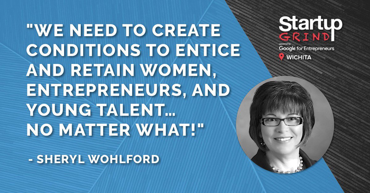 If Wichita takes on a mindset like Sheryl's, our city will be bursting with opportunity for ALL!

March 9th: startupgrind.com/wichita