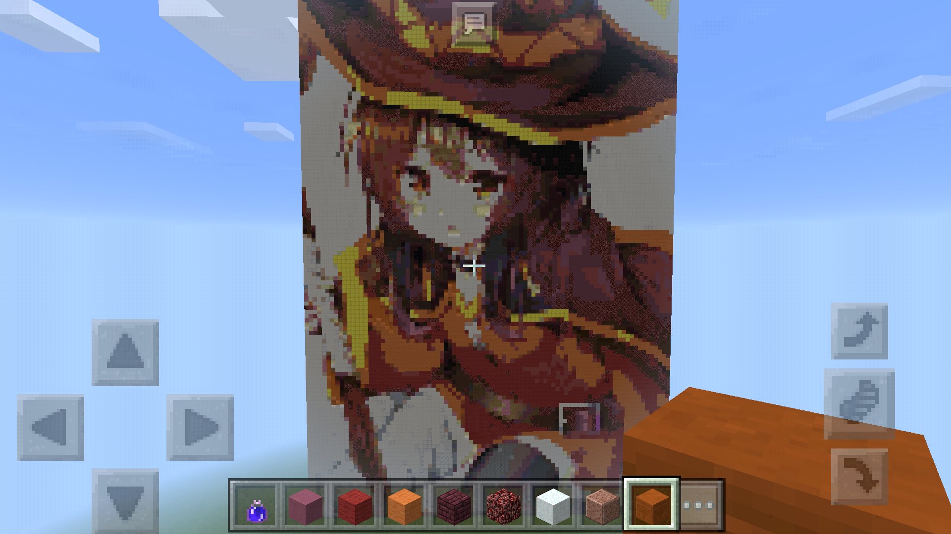 マインクラフトドット絵作成 お手軽めぐみんですな このすば マインクラフトドット絵作成 お手軽めぐみんですな このすば