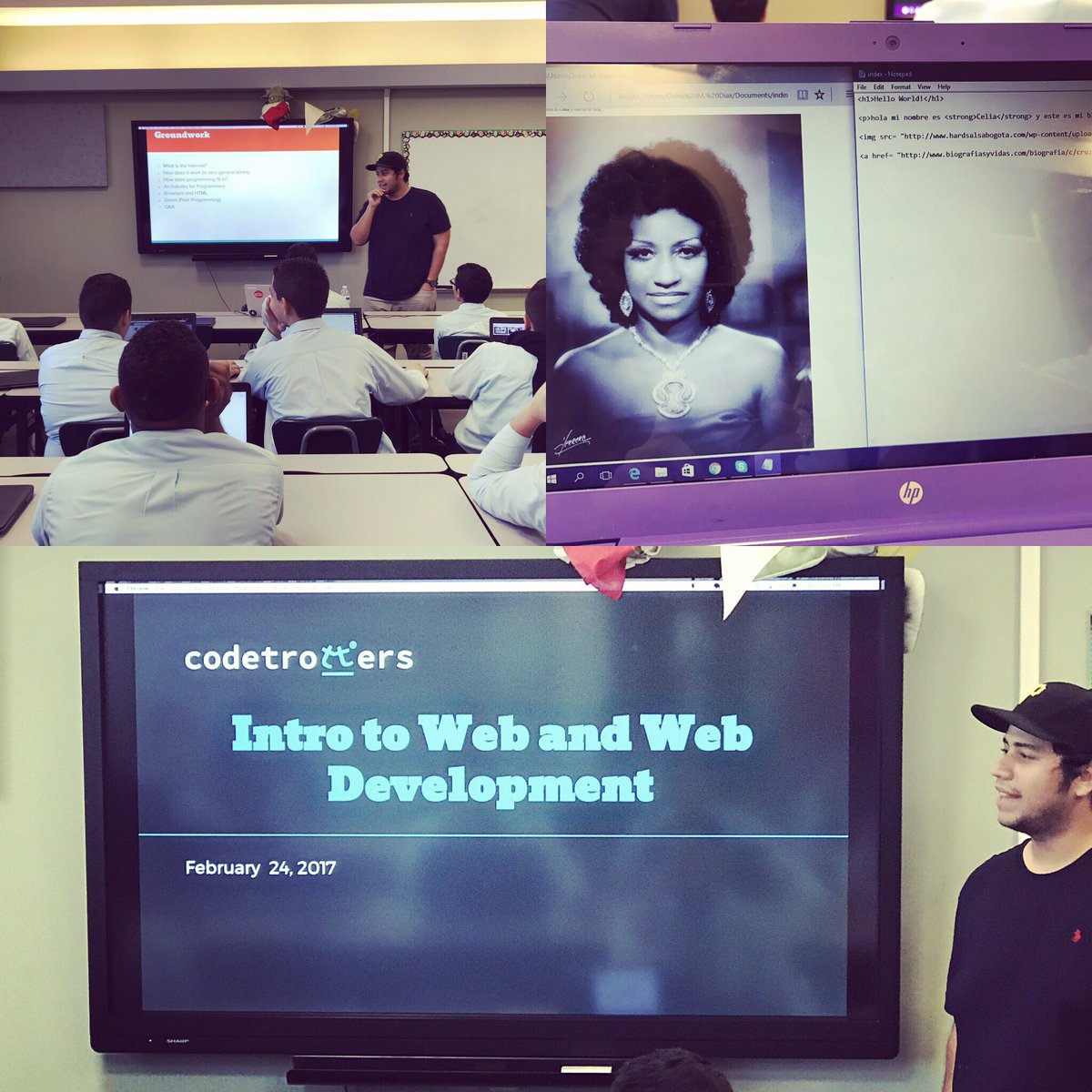 Free #HTML &amp; #CSS workshop for 8th grade students at the Science and Math SJ School.
In collaboration w/ <a href="/IncludeGirls/">Include Girls</a> &amp; <a href="/HackPuertoRico/">HackPR</a>