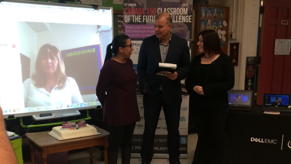 ZeliaMCT's tweet image. Honoured 2 b hosting the official launch of #canada150 #edtechcontest @MindShareLearn this year!