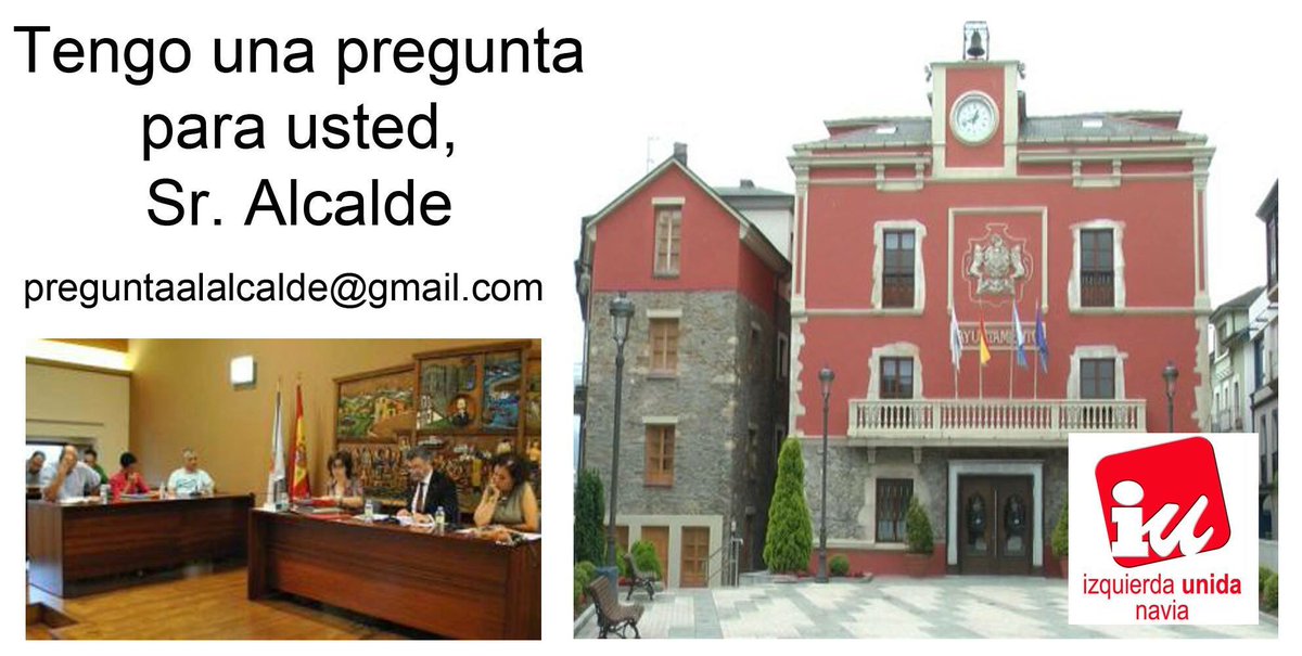 IUnavia's tweet photo. Nos comprometemos a presentar al Pleno Municipal las cuestiones que los vecinos nos hagan llegar.
#preguntaalalcalde #IUNaviaSeMueve https://t.co/UQrO121GBv