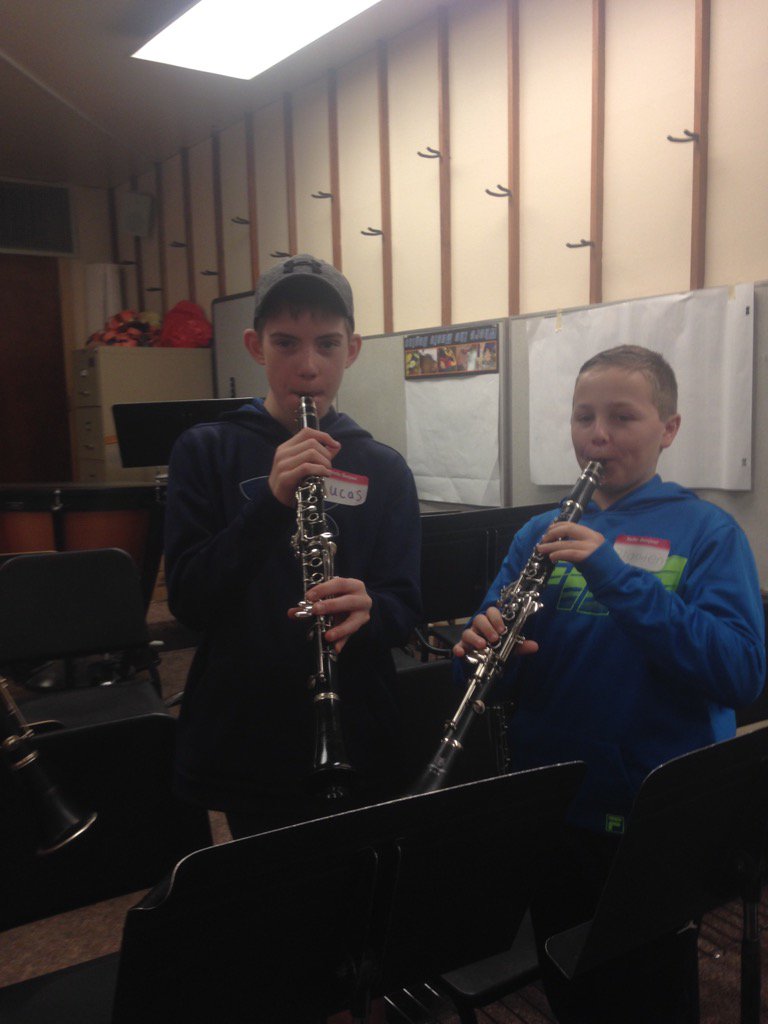 Our grade 8's getting musical at <a href="/CKSSHawks/">CKSS Hawks</a> integration day. Engagement for soon to be Hawks.
