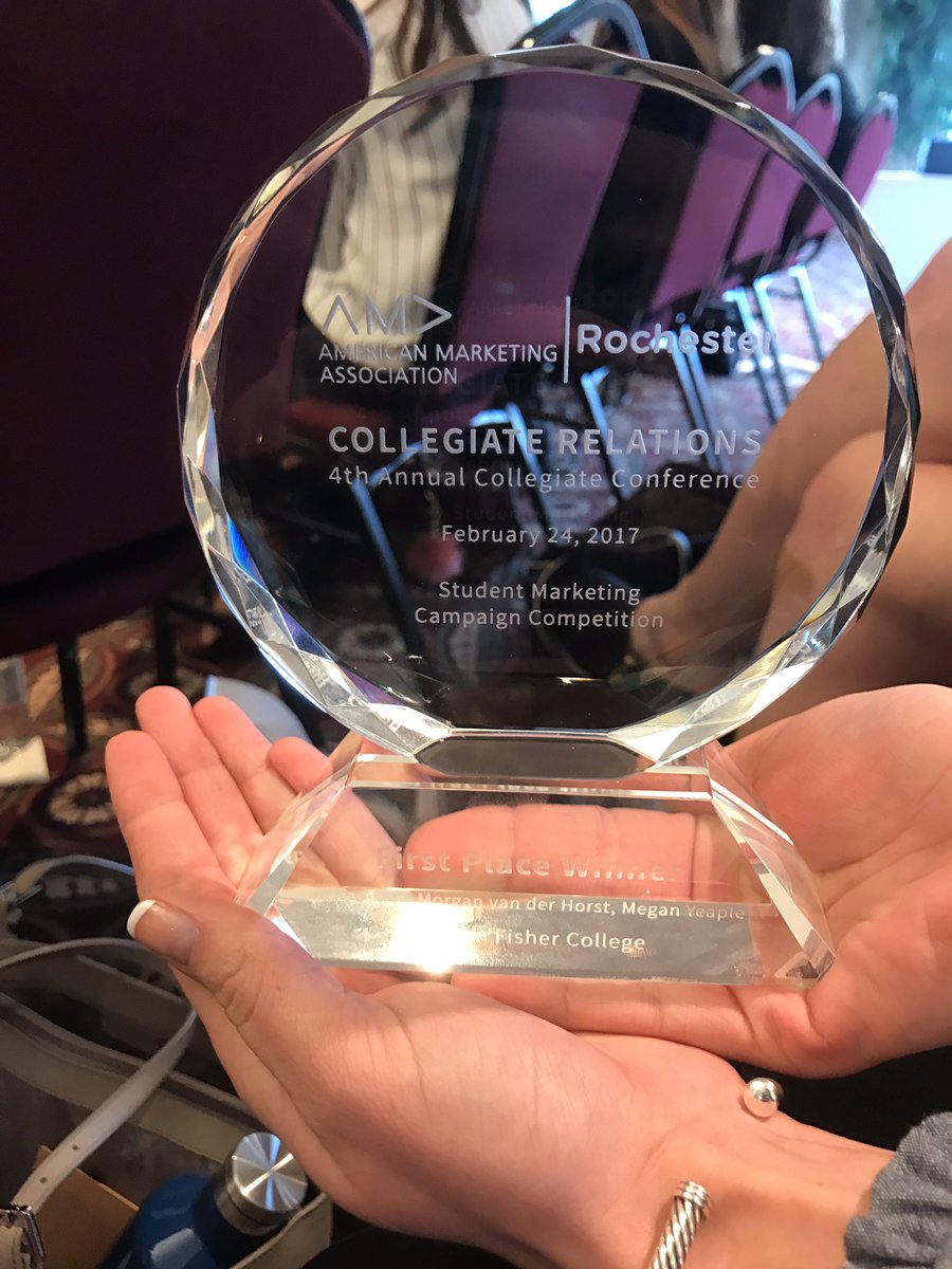 SJFC_AMA's tweet photo. Congrats to our team, Megan Yeaple, Erica Allen, and Morgan van der Horst, on winning first place in the #RCC2017 case competition!!!!! https://t.co/3bLNo74w5v