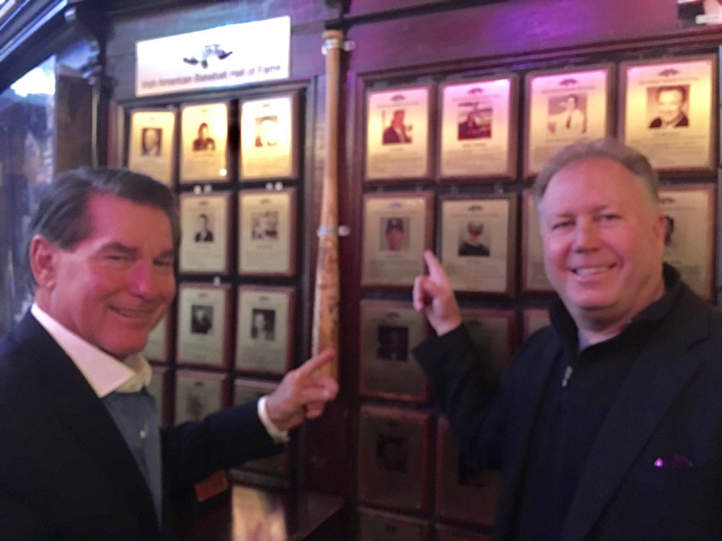 With the great <a href="/mike_mthompson/">mike thompson</a> @irishbaseballhalloffame <a href="/FoleysNY/">Foley's NY</a> ....Best Sports museum with Suds and tasty food