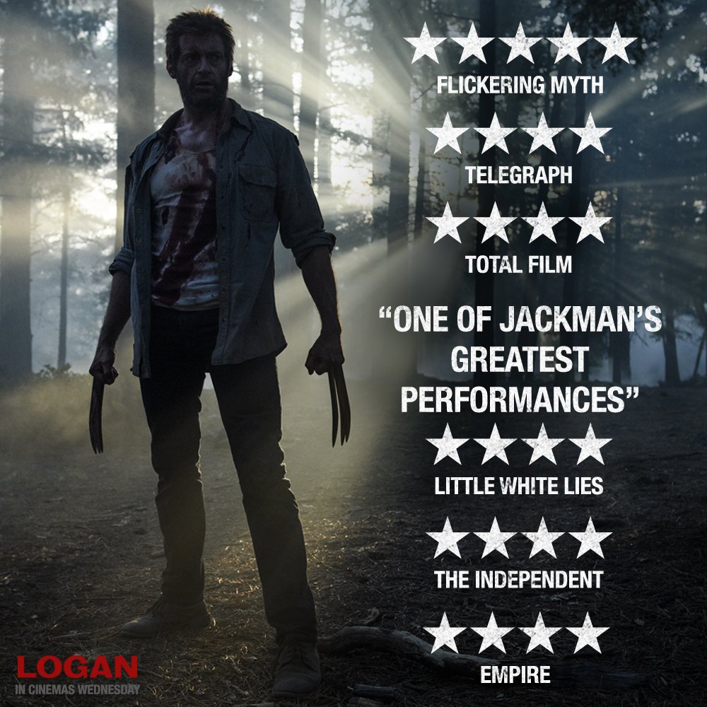 TheWolverineUK's tweet photo. Undeniable. #Logan in cinemas &amp; IMAX Wednesday. https://t.co/VwAkCDsfec https://t.co/p4qFhNSft4