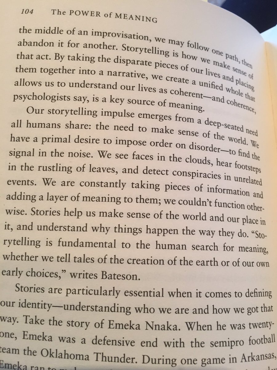 RedLetterBooks's tweet image. Re. Finding meaning via storytelling @EmEsfahaniSmith #thepowerofmeaning