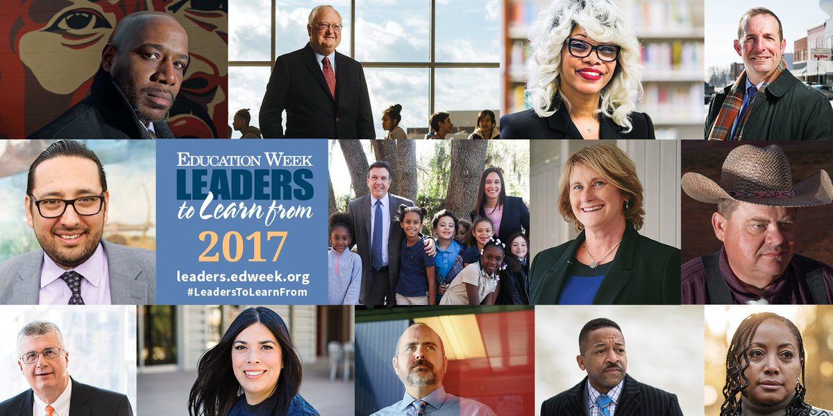 educationweek's tweet photo. We're recognizing excellence in school district leadership with our 2017 #LeadersToLearnFrom. Get to know them all: https://t.co/rpNWrwMruc https://t.co/8uB7iyPVDb