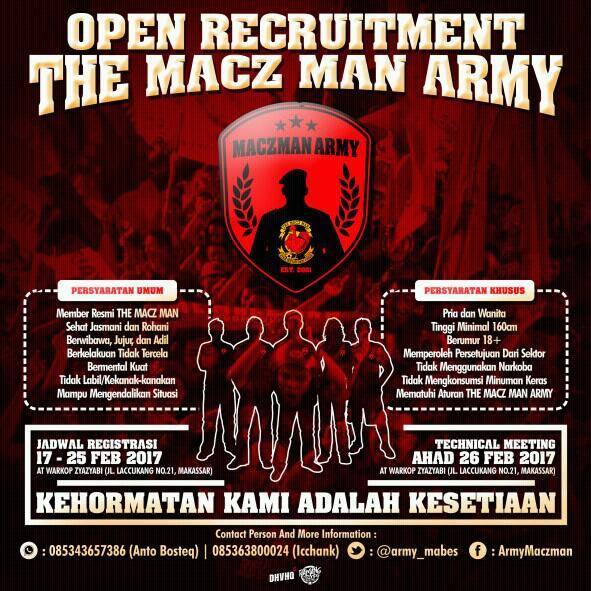 Army_Mabes's tweet photo. Tak hanya para @Maczman_Ori aja yg boleh gabung.. para @Maczgirl_Ori pun bisa gabung kok.. yuk girls.. https://t.co/97Zr6FGRzA