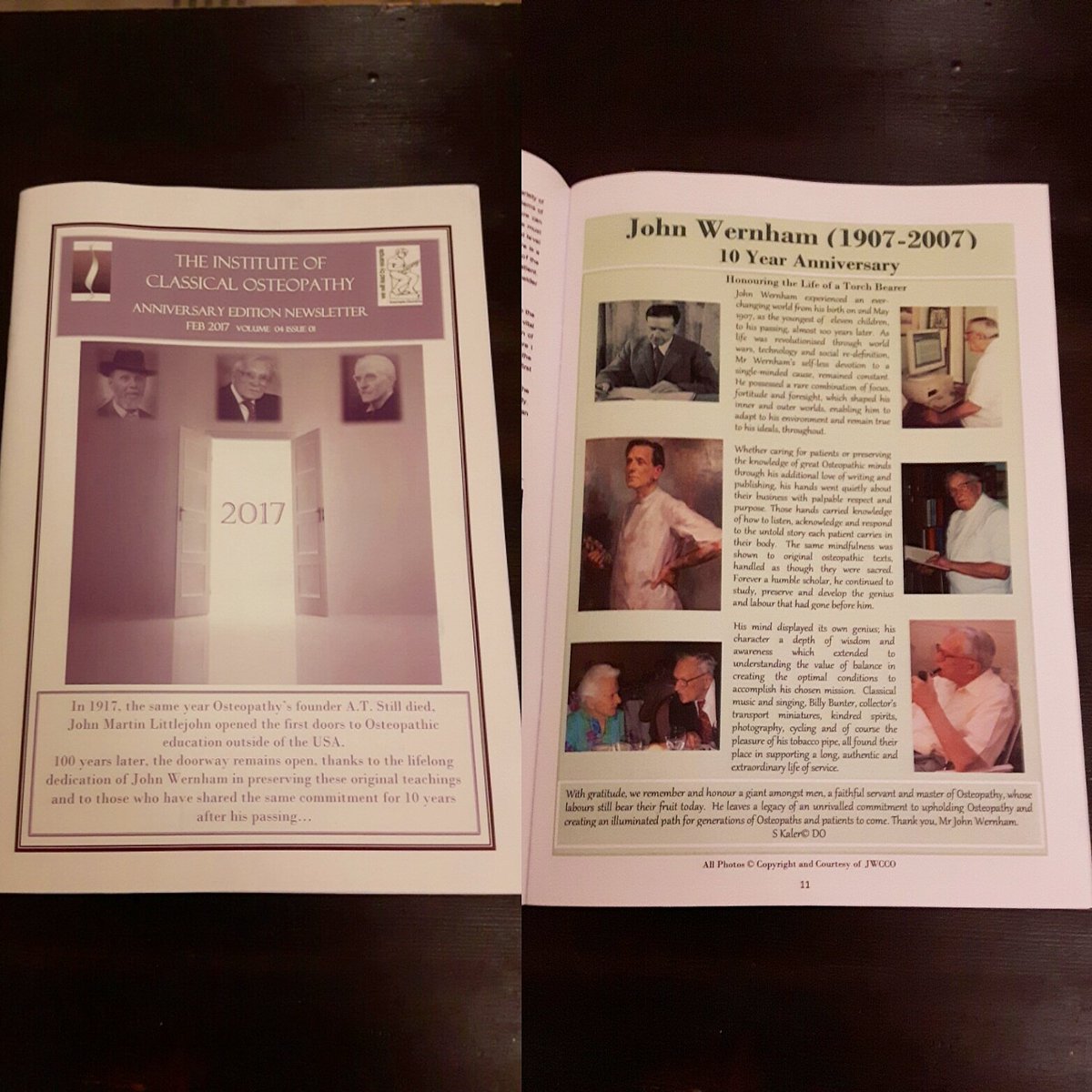 We are enjoying the latest newsletter from the ICO. We were glad to contribute alongside other dedicated professionals. #classicalosteopathy