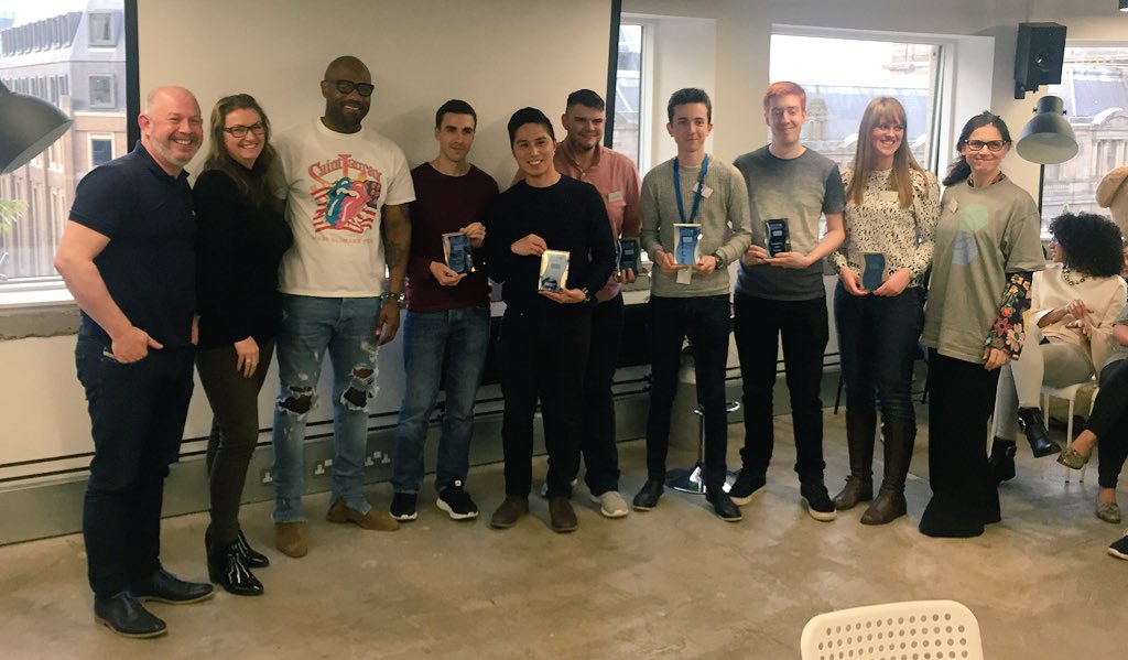 VeryUX's tweet photo. Our winners! The Basket Cases #sdhack https://t.co/EWxgMauUe9