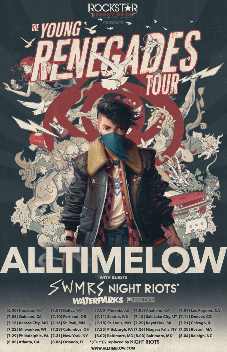 AllTimeLow's tweet photo. Announcing the #YoungRenegadesTour! https://t.co/TPBX8DIF1K