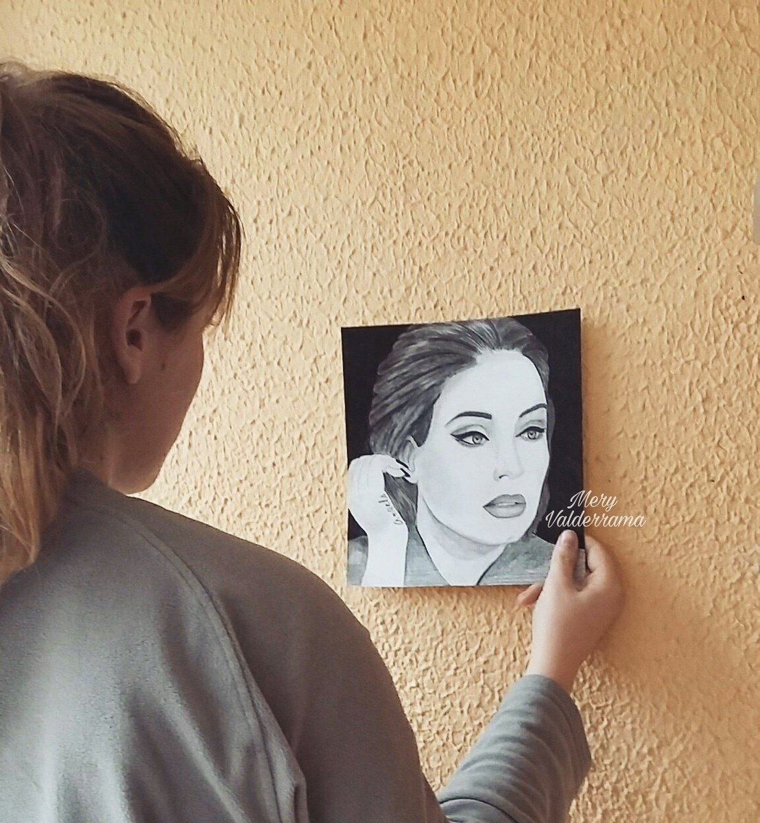 meridessin's tweet photo. Adele's drawing finished🌹😊💕 https://t.co/my8auv9OdF