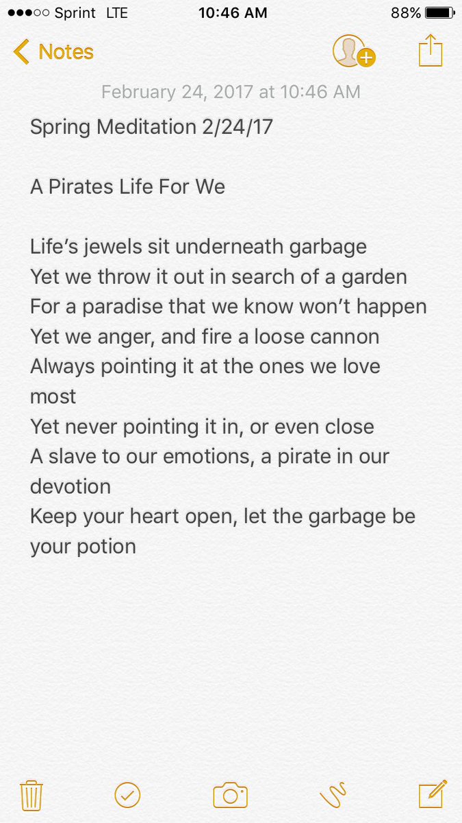 TheWobblyCrane's tweet photo. Spring Meditation 2/24/17 #Poetry #Spring #Meditation #SitWithYourself
@StandingPlum https://t.co/etkBmZ4ovE