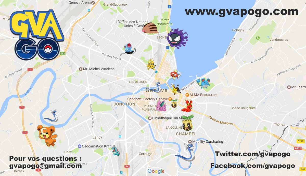 PoGo_Raiding's tweet image. Les nids de Genève actualiser. Actual Geneva nests. #pokemongo #map #geneva #genève
gvapogo.com / facebook.com/gvapogo