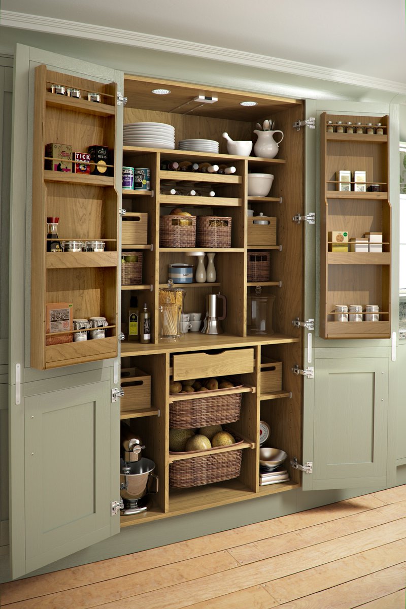 RPkitchens's tweet photo. We love this #mackintosh Sage Grey 1000 #pantry unit. #InspiredBritishDesign #kitchendesign https://t.co/srwGh2IpM9