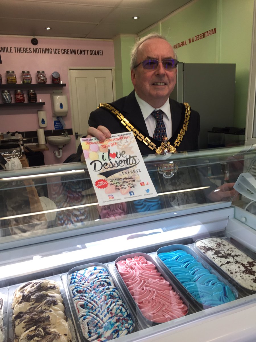 WolvesMayor's tweet photo. Opening another new business @ilovedessertsuk at Clark Road Newbridge @ildexpress good luck 🍦🍰☕️🤒 https://t.co/GmHs262Kb1
