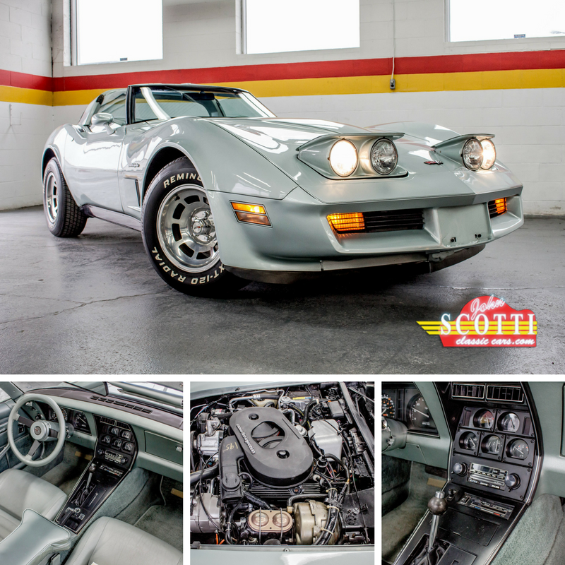 ScottiClassic's tweet photo. The Chevy Corvette Cross-Injection is a dream with a rare silver-green combination &amp; only 26,656 mi on the odometer: https://t.co/aqqS979soO https://t.co/hi2yV6FBVg