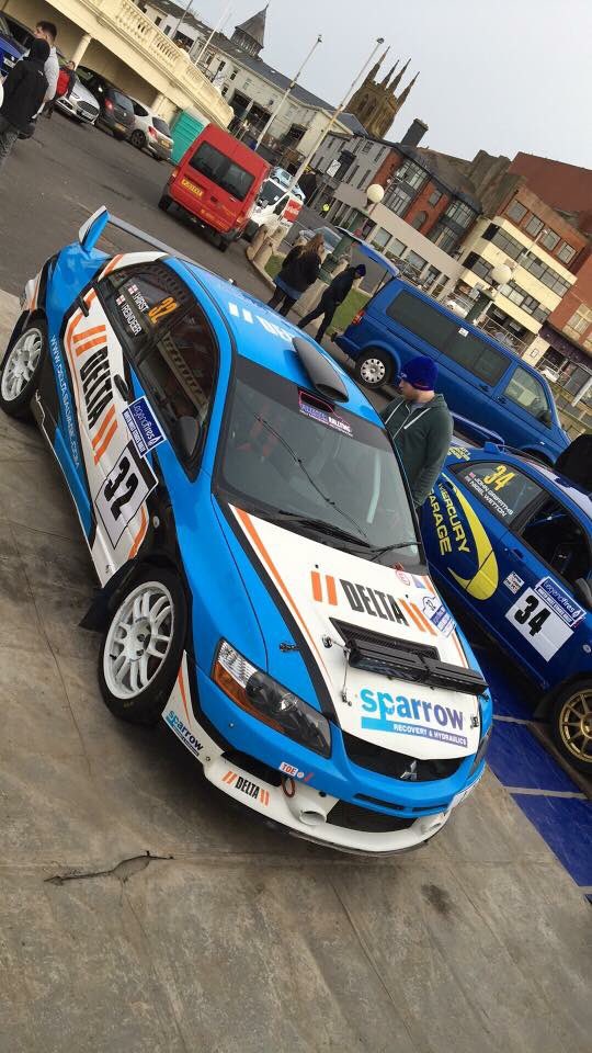 HehkuS's tweet photo. This weekend is all about supporting Hehku Co Driver @DeclanDear at the @northweststages with Matthew Hirst! Let's go! #hehkurallysport #evo https://t.co/25tcnOuUyx