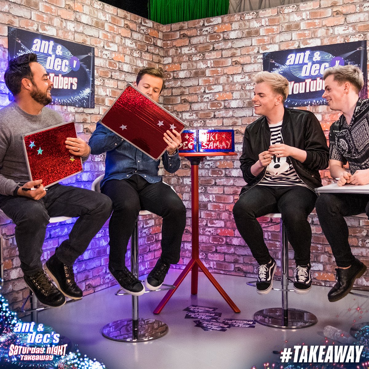 beltabox's tweet photo. They've conquered Saturday night television - now they're taking on the internet! @antanddec vs YouTubers is coming soon... #Takeaway https://t.co/7a7etYrNrA