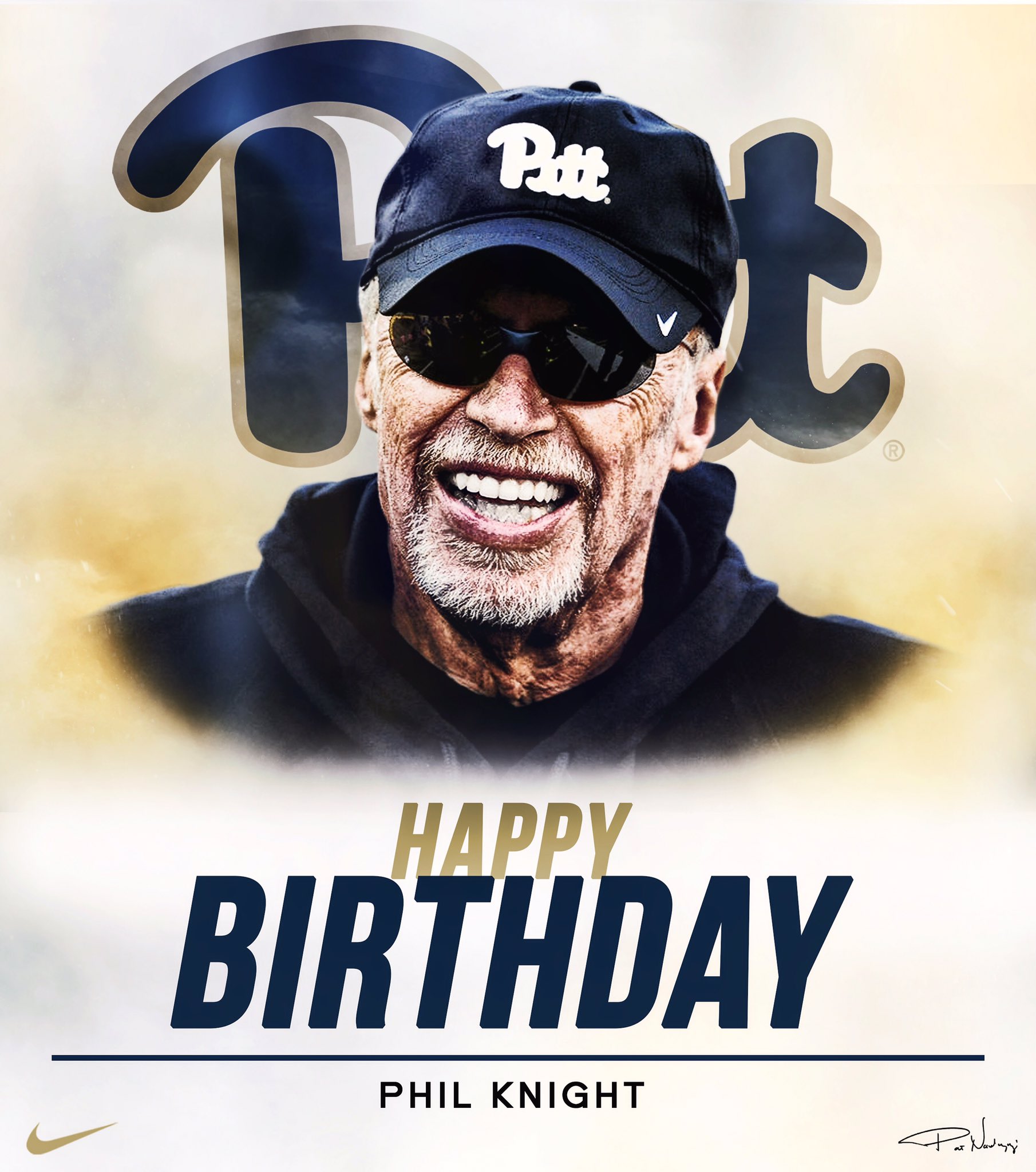 Happy Birthday to Nike Co-Founder and friend, Phil Knight! Pitt is proud to wear Nike!! 