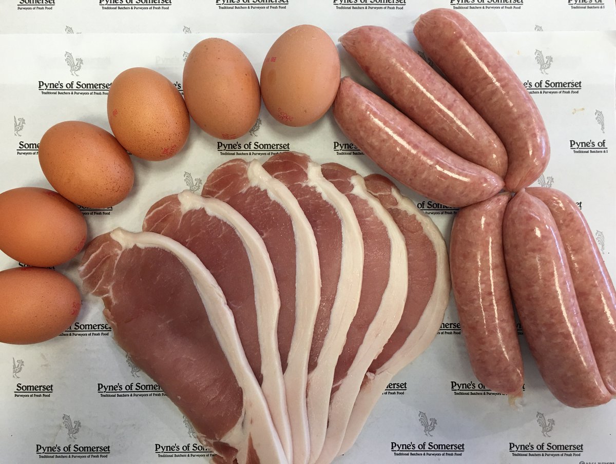 Breakfast pack - available in store now £7.99
6 x unsmoked back bacon, 6 x sausages &amp; 6 eggs