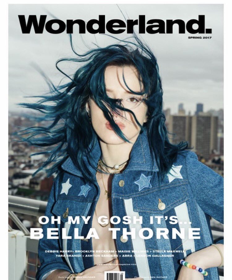 Resultado de imagen de bella thorne wonderland magazine 2017