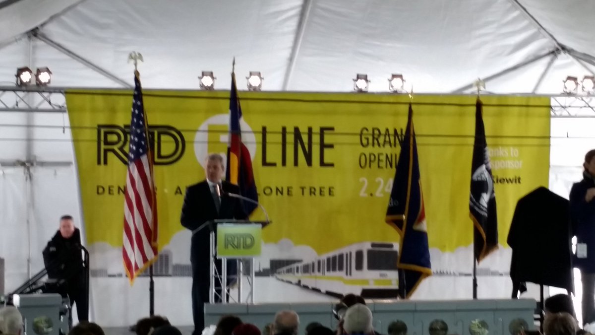 .<a href="/CoContractors/">CCA</a> board member <a href="/kiewit/">Kiewit</a>  Craig Briggs at the opening of the <a href="/RideRTD/">RTD</a> R line.